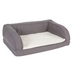 Canapé orthopédique gris m: l 90 x l 60 x h 30 cm - pour chien Canapé orthopédique gris m: l 90 x l 60 x h 30 cm - pour chien