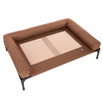 Canap� tiaki sun cream pour chien - taille xl : l 106 x l 76 x h 18 cm (cr�me / brun)