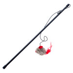 Canne  pche avec souris qui couine pour chat - jouet pour chat