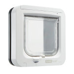 Chatière sureflap à puce électronique - chatière grise / blanche Chatière sureflap à puce électronique - chatière grise / blanche