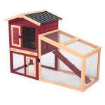 Clapier pour lapins tiaki scandinavia 140, 5 x 98, 9 x l 65 cm, pour petits animaux