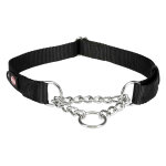 Collier anti - traction trixie premium, noir pour chien - taille l - xl