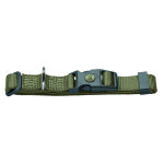 Collier hunter london, vert olive pour chien - vario basic taille m : tour de cou 30 - 46 cm, l 1, 5 ...