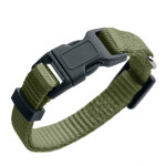 Collier hunter london, vert olive pour chien - vario basic taille s : tour de cou 24 - 36 cm, l 1 cm