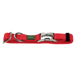 Collier hunter vario basic alustrong, rouge taille l tour de cou 40 - 55 cm - pour chien