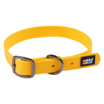 Collier rukka biodipro, jaune taille m 35 - 45cm tour de cou, 25mm de large chien