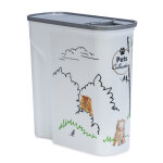 Conteneur  croquettes curver pour chat - motif jardin : jusqu' 2, 5 kg de croquettes (6 litres)
