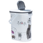 Conteneur � croquettes curver pour chat - motif salon : jusqu'� 4 kg de croquettes (10 litres)