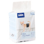 Couches pour m�les savic taille xs : 20 - 26 cm, 12 pi�ces pour chien