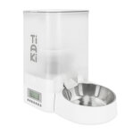 Distributeur automatique de nourriture tiaki pour chat et petit chien - jusqu' 5 l de nourriture