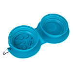 Double écuelle de voyage en silicone sea shell tiaki 2x600 ml chien Double écuelle de voyage en silicone sea shell tiaki 2x600 ml chien