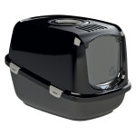 Ecodome xxl peewee noir - maison de toilette pour chat