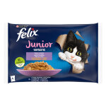 Felix junior fantastic 4 x 85 g pour chaton - saumon, poulet
