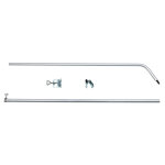 Fixation pour balustrade pour filet de protection, avec barre tlescopique - pour chat
