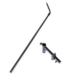 Fixation murale tiaki pour barre télescopique - lot : fixation murale + barre téléscopique courbée Fixation murale tiaki pour barre télescopique - lot : fixation murale + barre téléscopique courbée