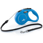 Flexi classic laisse en corde bleue, 5m gr. s : jusqu'� 12kg de chien