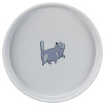Gamelle en c�ramique trixie plate et large pour chat - capacit� : 600 ml - 23 cm de diam�tre