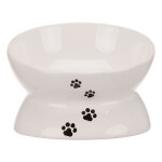 Gamelle en cramique trixie avec support pour chat - capacit : 150 ml, 13 cm de diamtre