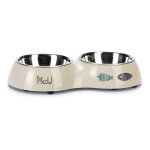 Gamelle double karlie yaren - capacité : 2x200 ml - pour chat Gamelle double karlie yaren - capacité : 2x200 ml - pour chat
