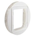 Grande chati�re sureflap connect � puce �lectronique - adaptateur pour porte vitr�e (blanc)