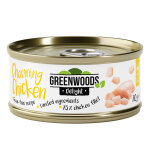 Greenwoods delight filet de poulet pour chat 6 x 70 g