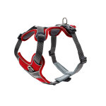 Harnais hunter divo, rouge / gris taille m tour de poitrail 56 - 73 cm - pour chien