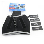 Harnais trixie xcat xl et laisse noir avec sticker pour chat - harnais pour chat