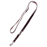 Heim laisse r�glable et rivet�e marron - l 240xl 2 cm