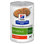 24x370g metabolic weight management poulet hill's prescription diet - pte pour chien