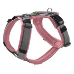 Hunter harnais maldon vieux rose / gris taille m / l : 60 - 91 cm de tour de poitrine, b 25 mm chien