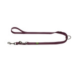 Hunter laisse r�glable havanna mini, violette 200cm de long, 15mm de large chien