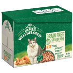 James wellbeloved senior sans c�r�ales dinde pour chat - 12 x 85 g