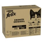 Jumbopack felix 120 x 85 g pour chat - lot mixte viande, poisson