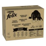 Jumbopack felix tendres effil�s 120 x 80 g pour chat - s�lection mixte en sauce