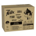 Jumbopack felix tendres effil�s 120 x 85 g pour chat - thon, saumon, cabillaud, colin