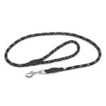 Laisse en corde de nylon julius - k9 idc® l 120 x 1 cm, noir - pour chien Laisse en corde de nylon julius - k9 idc® l 120 x 1 cm, noir - pour chien