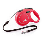 Laisse cordon flexi new classic rouge, 8 m pour chien - taille m : jusqu'à 20 kg Laisse cordon flexi new classic rouge, 8 m pour chien - taille m : jusqu'à 20 kg