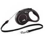 Laisse flexi new classic s, 5 m noir pour chien - noir, 5 m