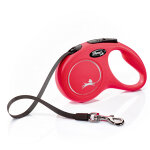 Laisse flexi new comfort l rouge, 5 m pour chien - taille s : jusqu'� 15 kg