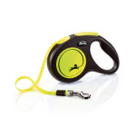 Laisse flexi new neon 5 m pour chien - taille m : jusqu'à 25 kg Laisse flexi new neon 5 m pour chien - taille m : jusqu'à 25 kg