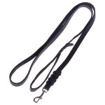 Laisse heim au mousqueton tressé, noir l 200 x l 1, 8 cm - pour chien Laisse heim au mousqueton tressé, noir l 200 x l 1, 8 cm - pour chien