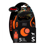 Laisse - sangle flexi xtreme orange, 5m pour chien - taille s : jusqu'à 20kg Laisse - sangle flexi xtreme orange, 5m pour chien - taille s : jusqu'à 20kg