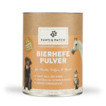 Levure de bière en poudre paws & patch 250 g, aliment complémentaire pour chiens et chats. Levure de bière en poudre paws & patch 250 g, aliment complémentaire pour chiens et chats.