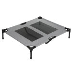 Lit de camp relax pour chien - l92 x l77 x h18 cm