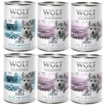 Little wolf of wilderness 6 x 400 g pour chiot - lot mixte junior : 4 x canard & veau, 2 x poulet & saumon ... Little wolf of wilderness 6 x 400 g pour chiot - lot mixte junior : 4 x canard & veau, 2 x poulet & saumon ...