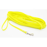 Longe en biothane� heim, jaune fluo pour chien - 20 m de long, 13 mm de large