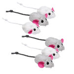 Lot de 6 souris en peluche trixie pour chat Lot de 6 souris en peluche trixie pour chat