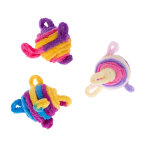 Lot de balles en laine tiaki pour chat � lot de 3 balles