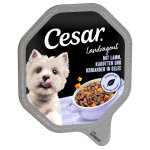 M�gapack cesar 14 x 150 g pour chien - agneau, carottes, coriandre en gel�e