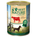 Lot best nature adult 12 x 400 g pour chien - boeuf, riz, huile de carthame